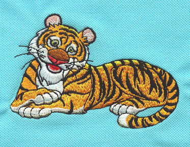 embroidery digitizing images tiger